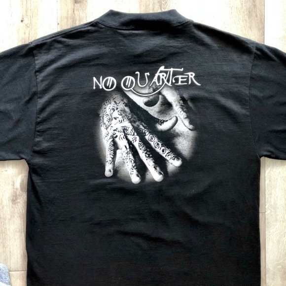 Robert Plant, Jimmy Page, No Quarter, Vintage Band T shirt, Mens, Size LRG - Picture 5 of 14